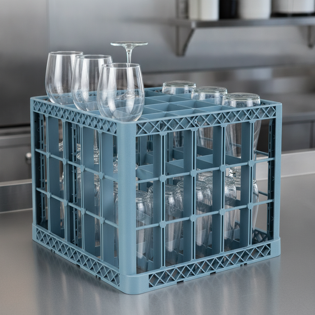 Glass Rack Extenders for Taller Glasses - Blue (Pack of 16)