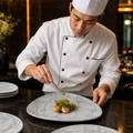 Plates 254mm Grey Porcelain for Food Presentation (Pack of 12)