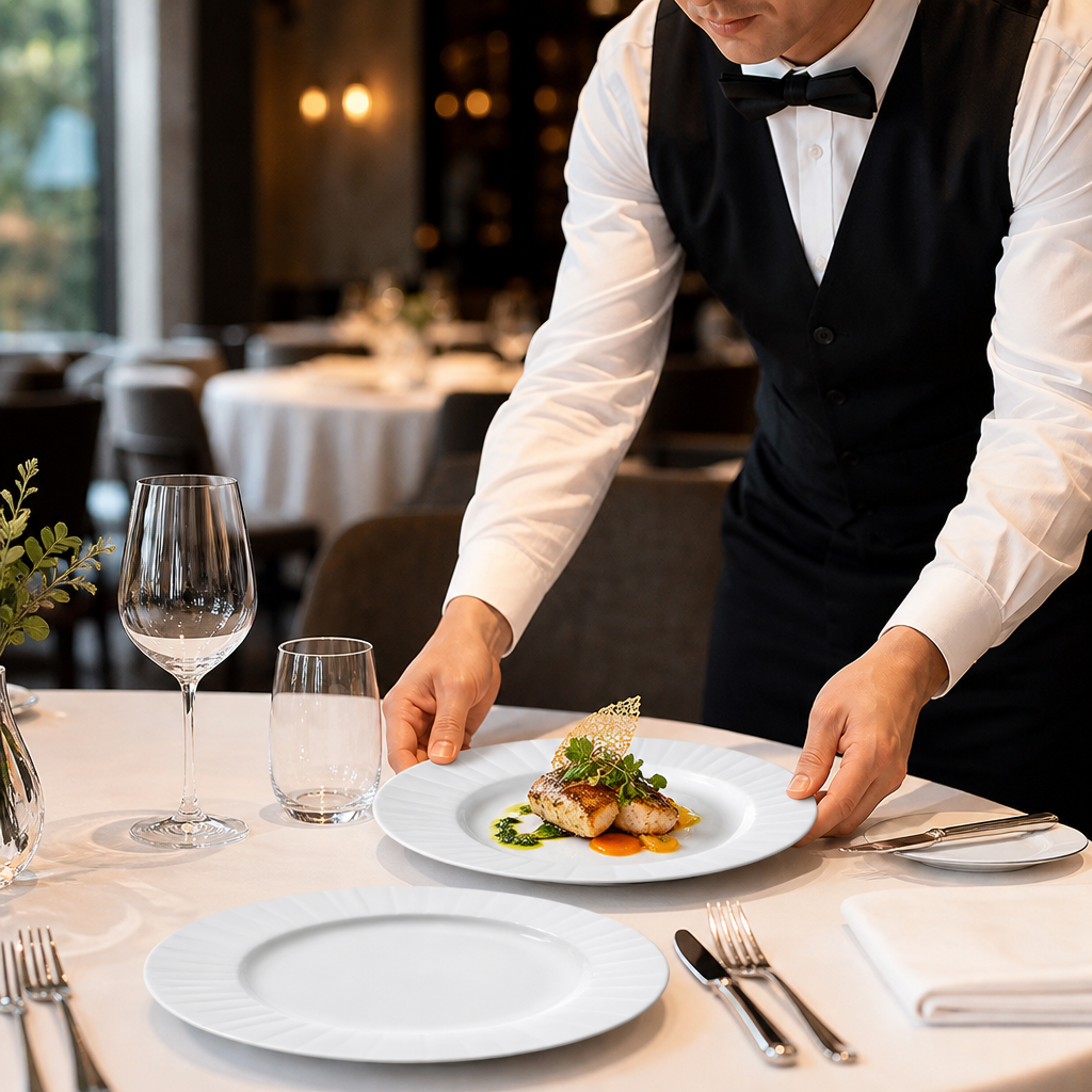 Gourmet Plates 285mm Ceramic for Upscale Dining (Pack of 6)