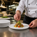 Stack Plates 255mm White Ceramic for Casual Dining (Pack of 12)