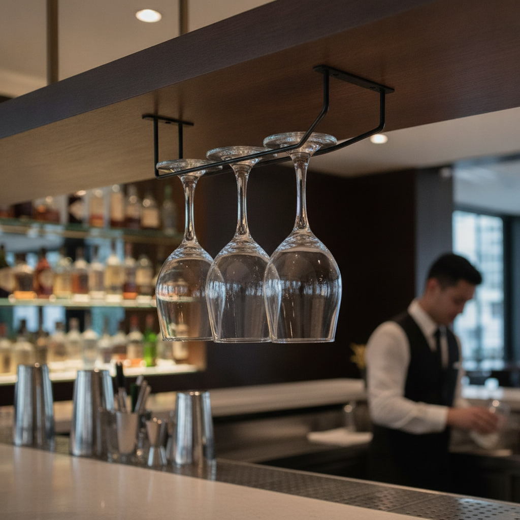Wire Wine Glass Rack 254mm for Bars & Restaurants