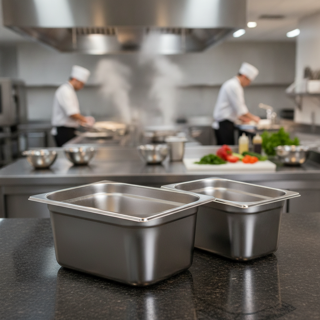 Stainless Steel Gastronorm Tray 200mm for Efficient Food Service