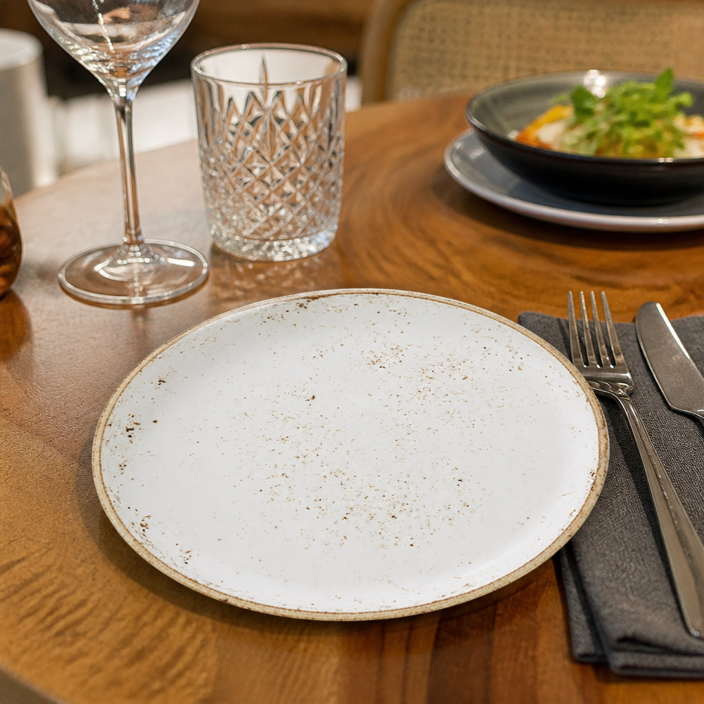 Stack Plates 165mm White Vitrified Ceramic for Hospitality Use (Pack of 12)