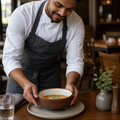 Kochi Soup Bowls 465ml in Cinnamon Brown & Barley White for Casual Dining