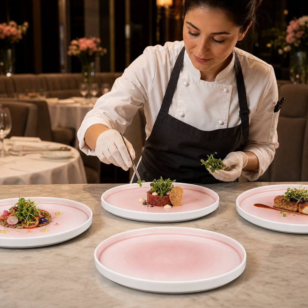 Plates 270mm Porcelain for Stylish Table Settings (Pack of 4)