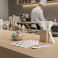 Paper Ice Cream Spoons 95mm for Eco-Friendly Serving (Pack of 100)