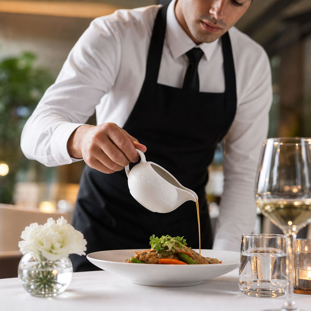 Fine China Jugs 5oz for Contemporary Dining (Pack of 6)