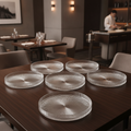 Glass Plates 160mm for Catering & Hospitality (Pack of 6)