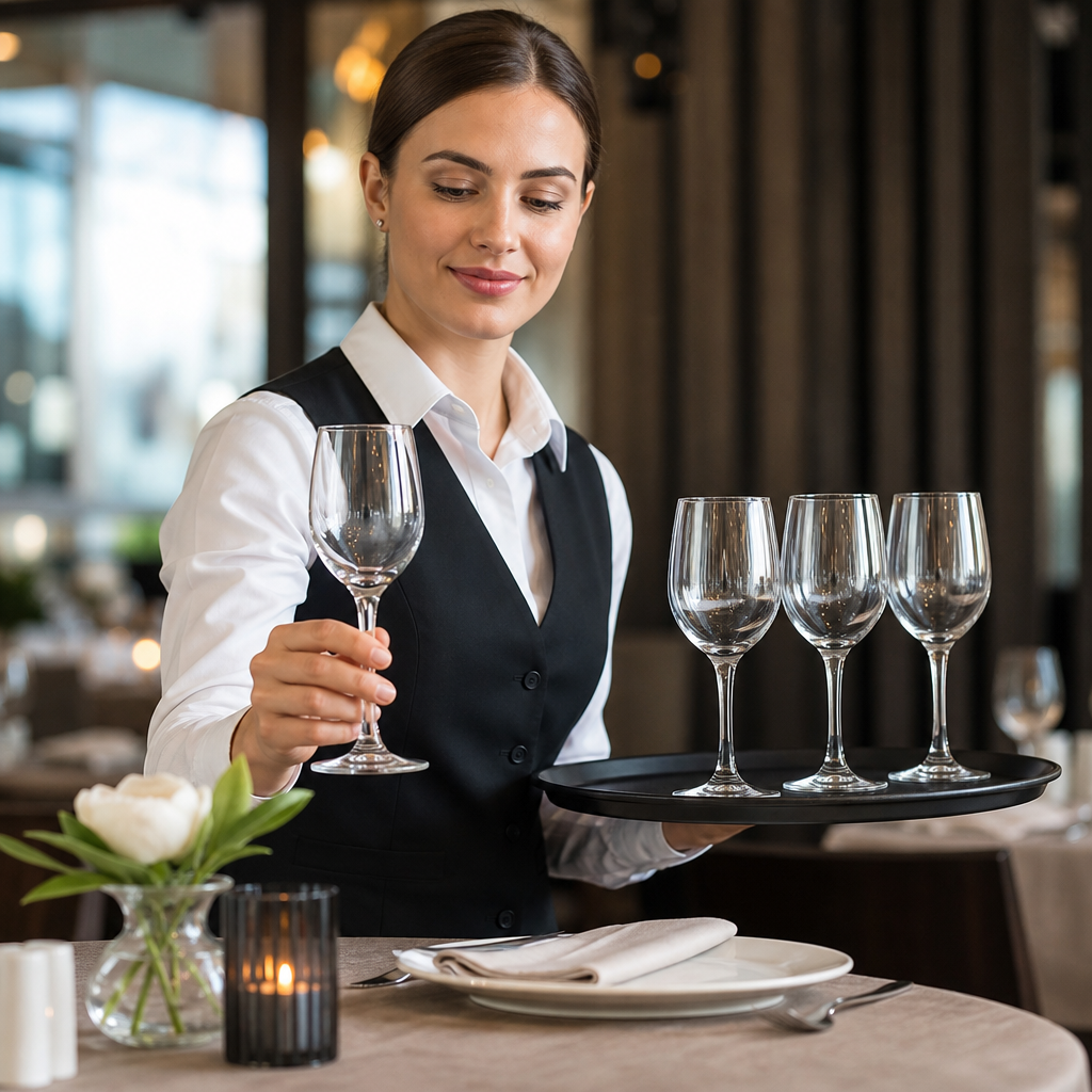 Toughened Glass Wine Glass 230ml for Bars & Restaurants (Pack of 48)