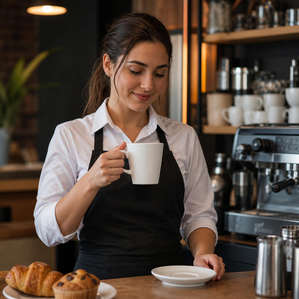 Latte Mugs 300ml Porcelain for Cafés & Restaurants (Pack of 12)