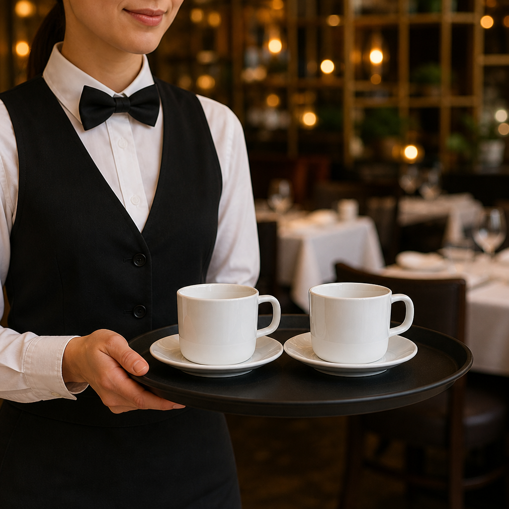Saucers 140mm Melamine for Outdoor Catering (Pack of 12)