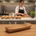 Recyclable Paperboard Baguette Trays for Takeaway Food (Pack of 500)