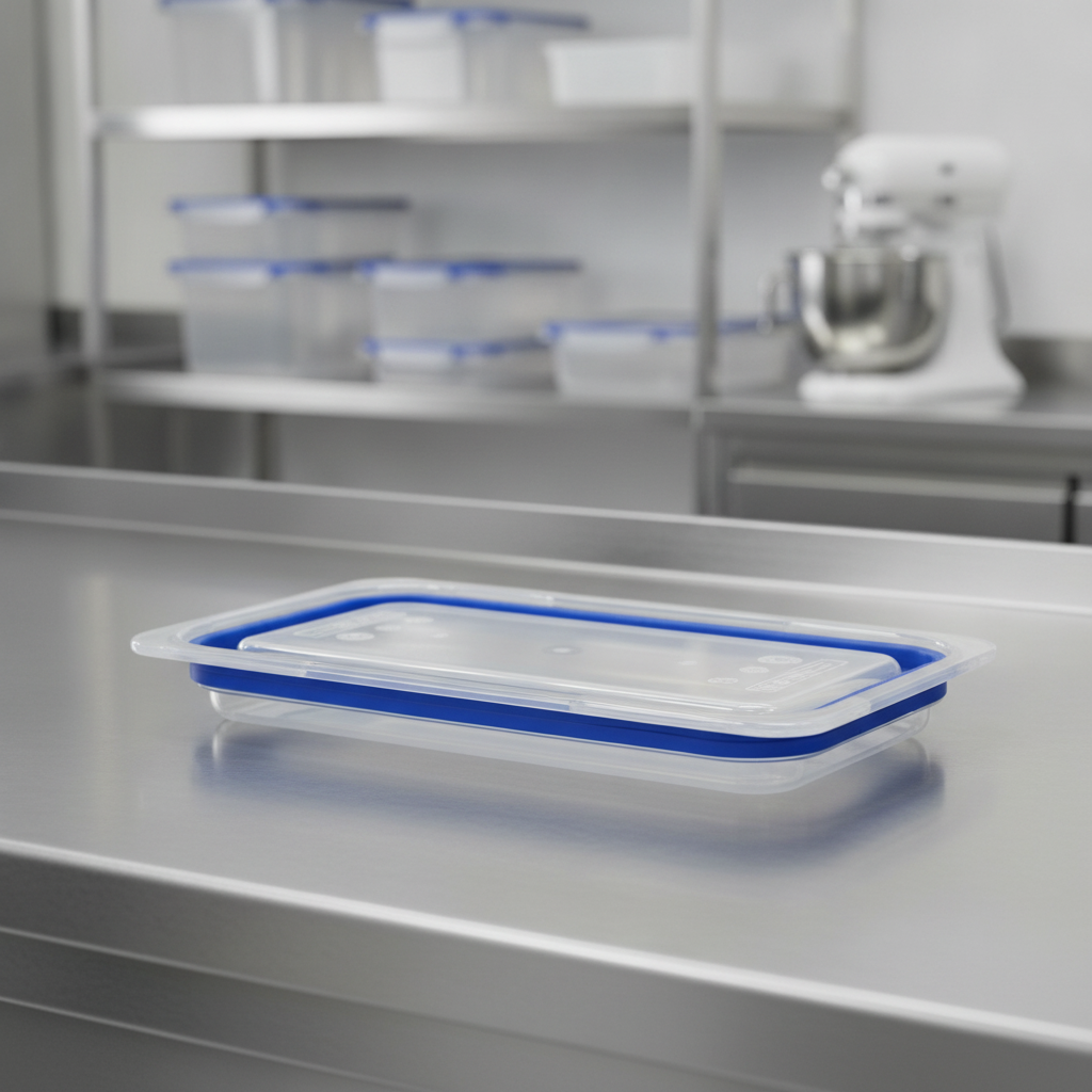 Airtight Blue ABS Lid GN 1/3 for Food Storage