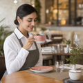 Slimline Stacking Cups Alumina 200ml Pink Ceramic for Cafés (Pack of 36)