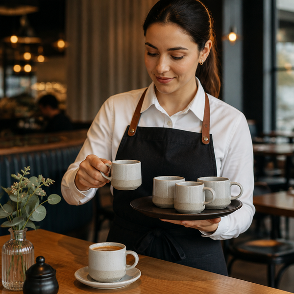Vitrified Stoneware Espresso Cups 118ml, Vitrified Stoneware, pack of 24