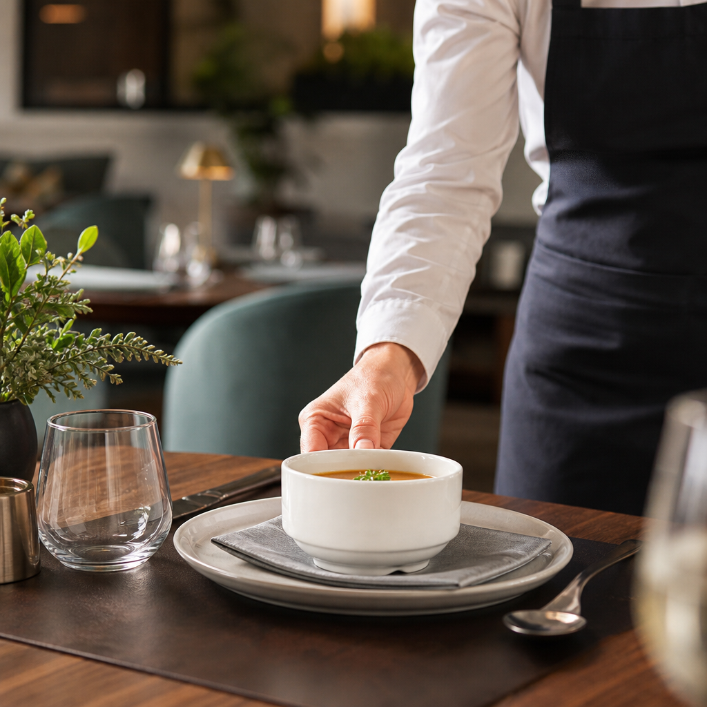 Soup Bowls 398ml Porcelain for Catering & Hospitality (Pack of 24)