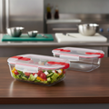 Borosilicate Glass Rectangular Dish 1L for Food Storage