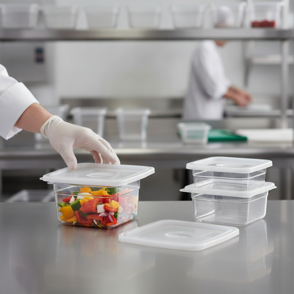 Polypropylene Clear Cover 100x100mm for Food Storage