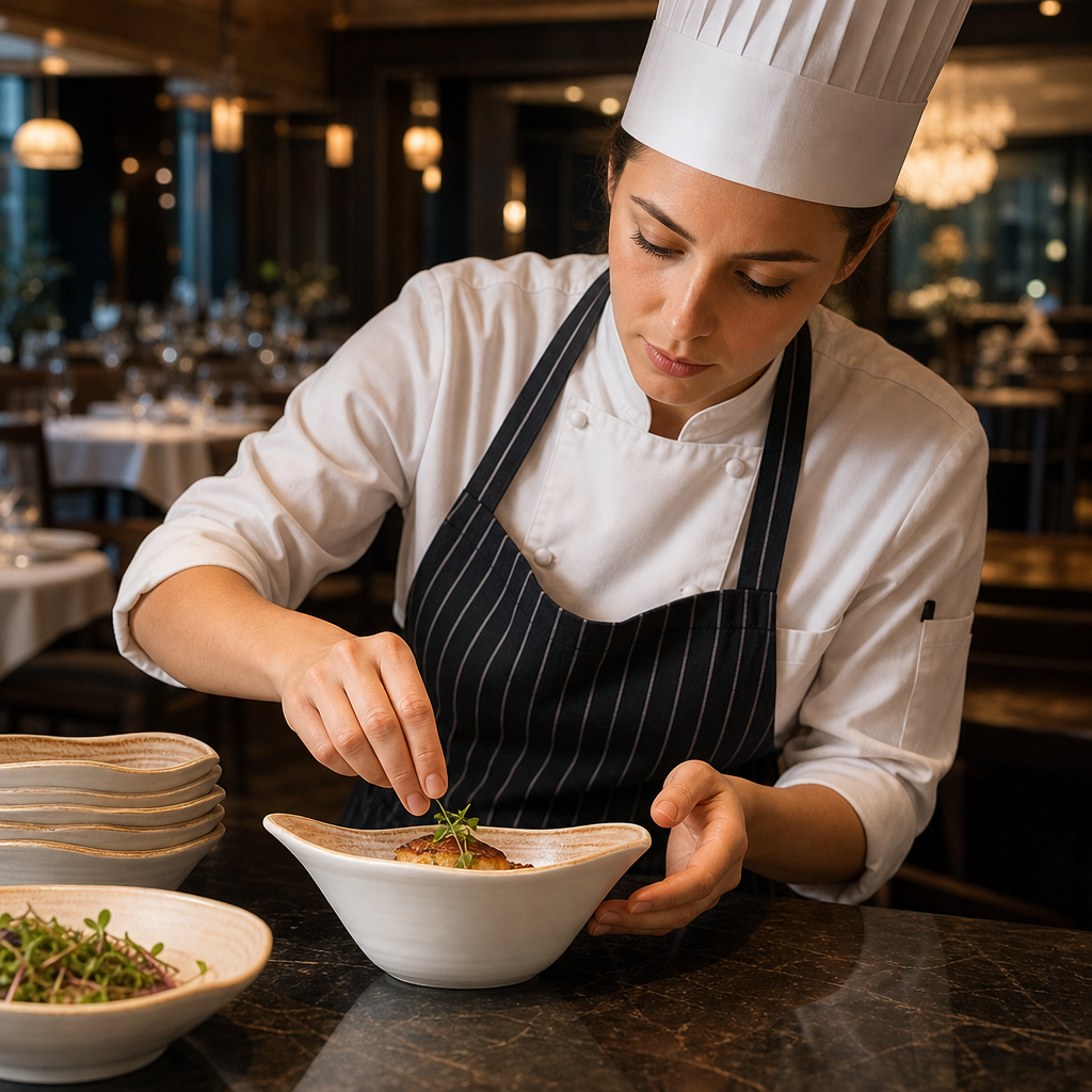 Alumina Tall Bowls 125mm Vitrified Ceramic for Fine Dining (Pack of 12)