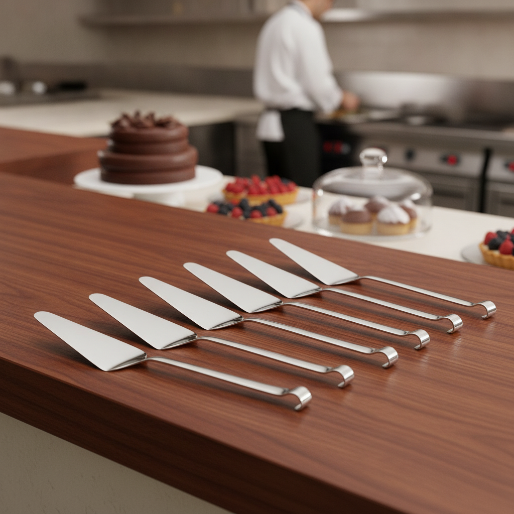 Stainless Steel Cake Servers 300mm for Buffet Presentation (Pack of 10)