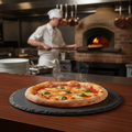 Natural Slate Round Pizza Board 330mm for Elegant Presentations
