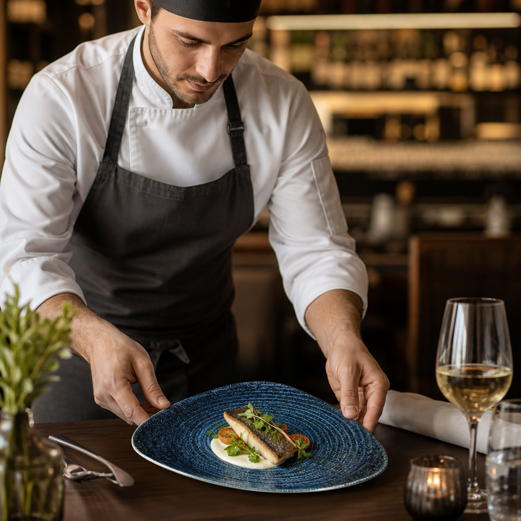 Triangle Plates Blue Vitrified Ceramic for Elegant Dining (Set of 12) (Pack of 12)