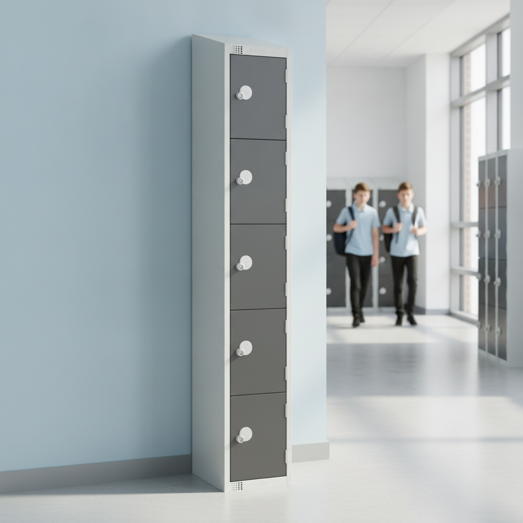 Powder Coated Steel Lockers 450mm Deep for Schools & Workplaces