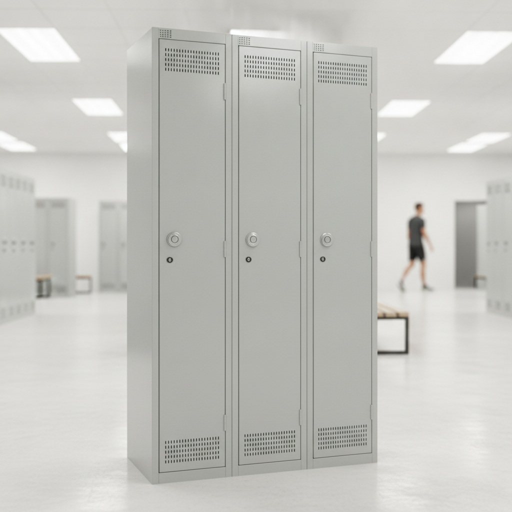 Epoxy Polyester Powder Coated Steel Lockers 300mm Deep for Schools & Sports Centres
