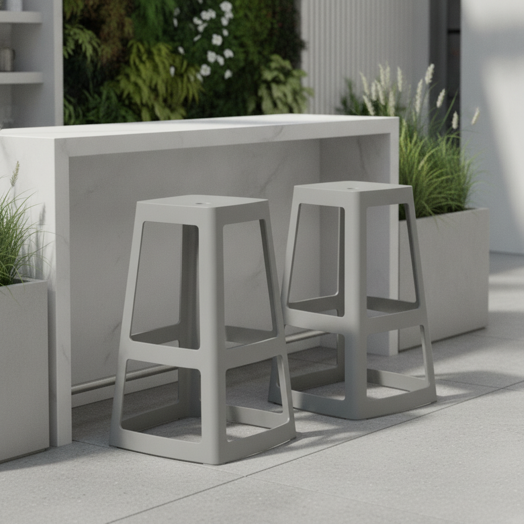 Polypropylene High Stools 750mm for Indoor & Outdoor Use (Pack of 2)