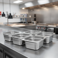 Stainless Steel Gastronorm Container Kit 12.5L for Commercial Use (Pack of 5)
