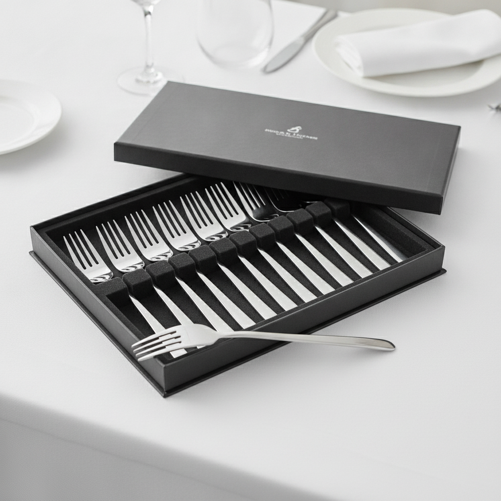 18/10 Stainless Steel Fish Forks for Elegant Dining (Pack of 12)