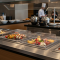 Polycarbonate Square Tray Covers 303mm for Buffet Service (Pack of 2)