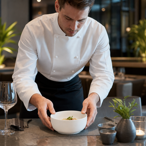 Bowls 200mm White Fine China for Upscale Dining (Pack of 12)