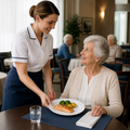 Mealtime Plates 190mm Ceramic for Healthcare Use (Pack of 12)