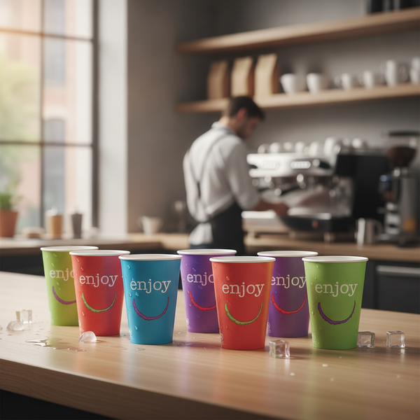 Paper Cold Cups 455ml with Bubble Emboss Design, Paper, pack of 1000