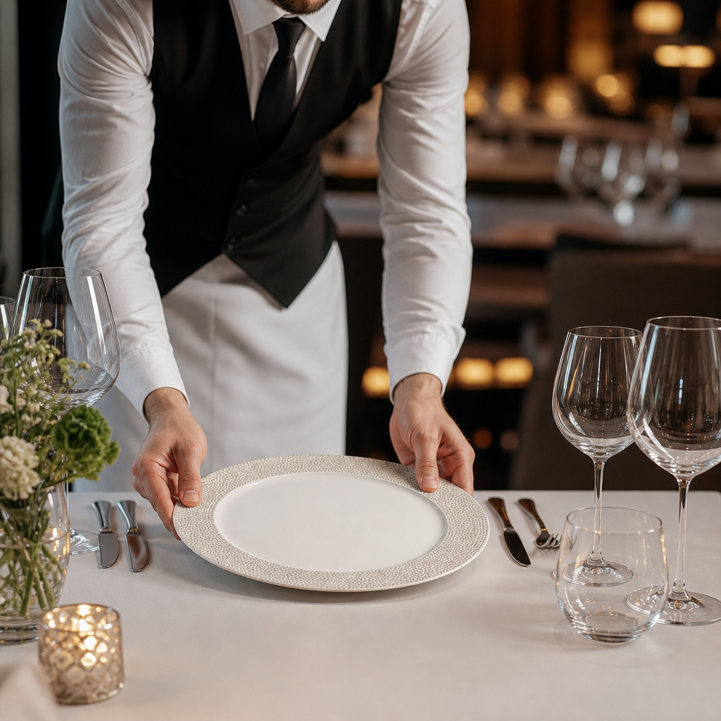 Isla Spinwash Sand Presentation Plates 305mm for Dining Experiences (Pack of 12)