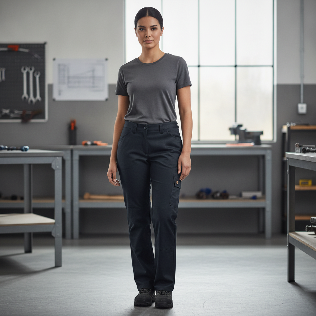 Polycotton Women's Flex Everyday Trousers for Workwear