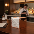 Stainless Steel Copper Plated Napkin Holder 130x130mm for Bars & Restaurants