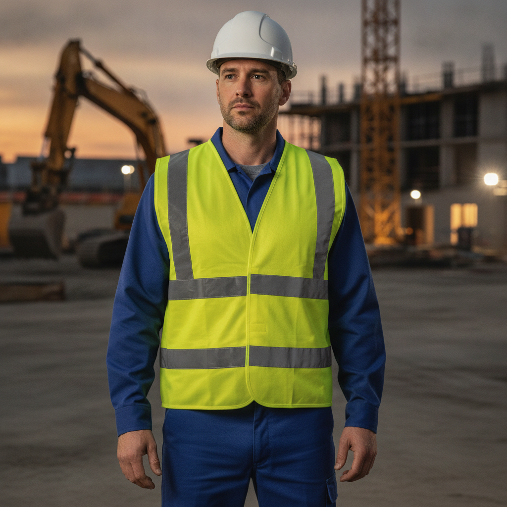 Polyester Hi-Vis Yellow Two Band and Brace Vest for Safety