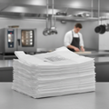 HDPE Large White Carrier Bags for Takeaway Use (Pack of 1000)