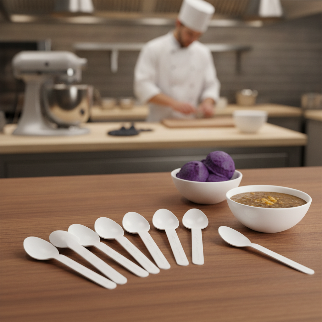 Paper Compostable Spoon 35mm for Hot or Cold Foods (Pack of 1000)