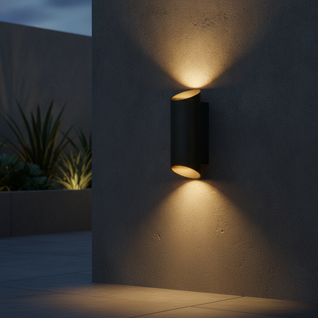 Aluminium Outdoor Wall Light Black for Modern Exteriors