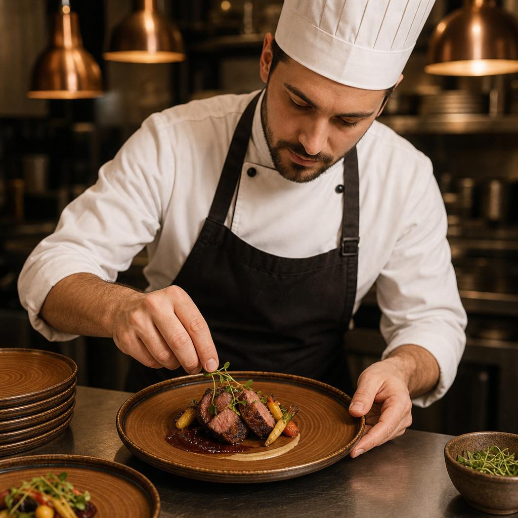 Walled Plates 260mm Brown Porcelain for Restaurants & Cafés (Pack of 6)