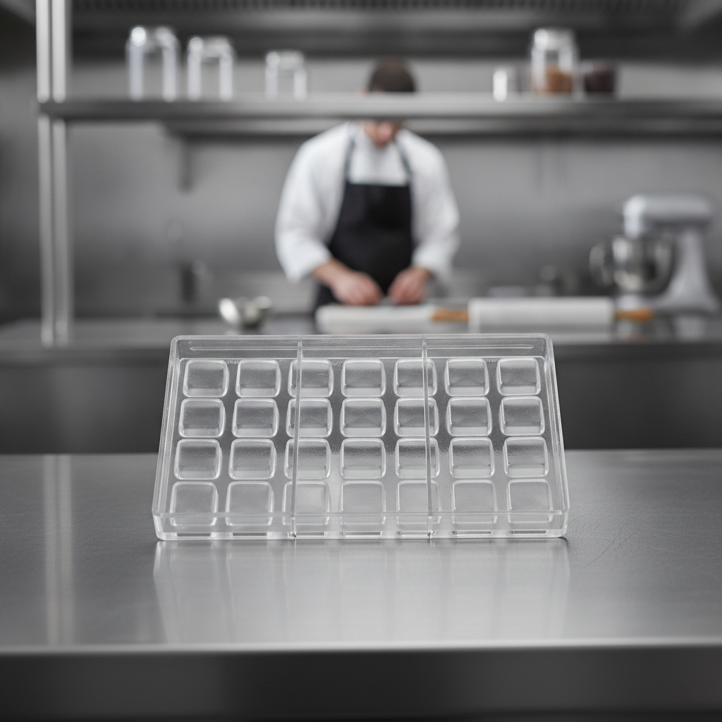 Tritan Square Praline Mould 275x175mm for Baking (Pack of 1)