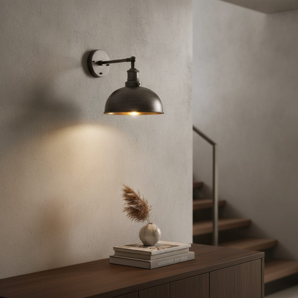 Brass Dome Wall Light 265mm for Stylish Interiors