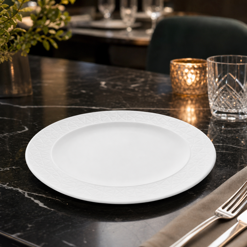Plates 165mm Fine China for Contemporary Dining (Pack of 12)