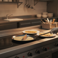Blued Iron Crepe Pan 24cm for Professional Kitchens