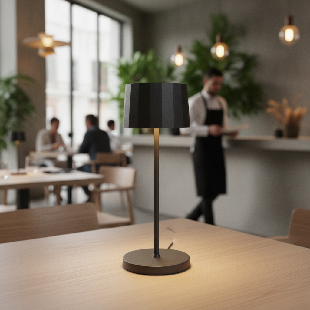Die Cast Aluminium Rechargeable Table Lamp 203.2mm for Indoor & Outdoor Use