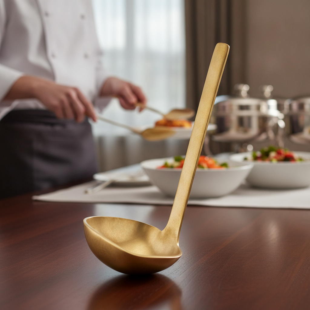 Stainless Steel Vintage Look Spoon 125mm for Buffets & Catering