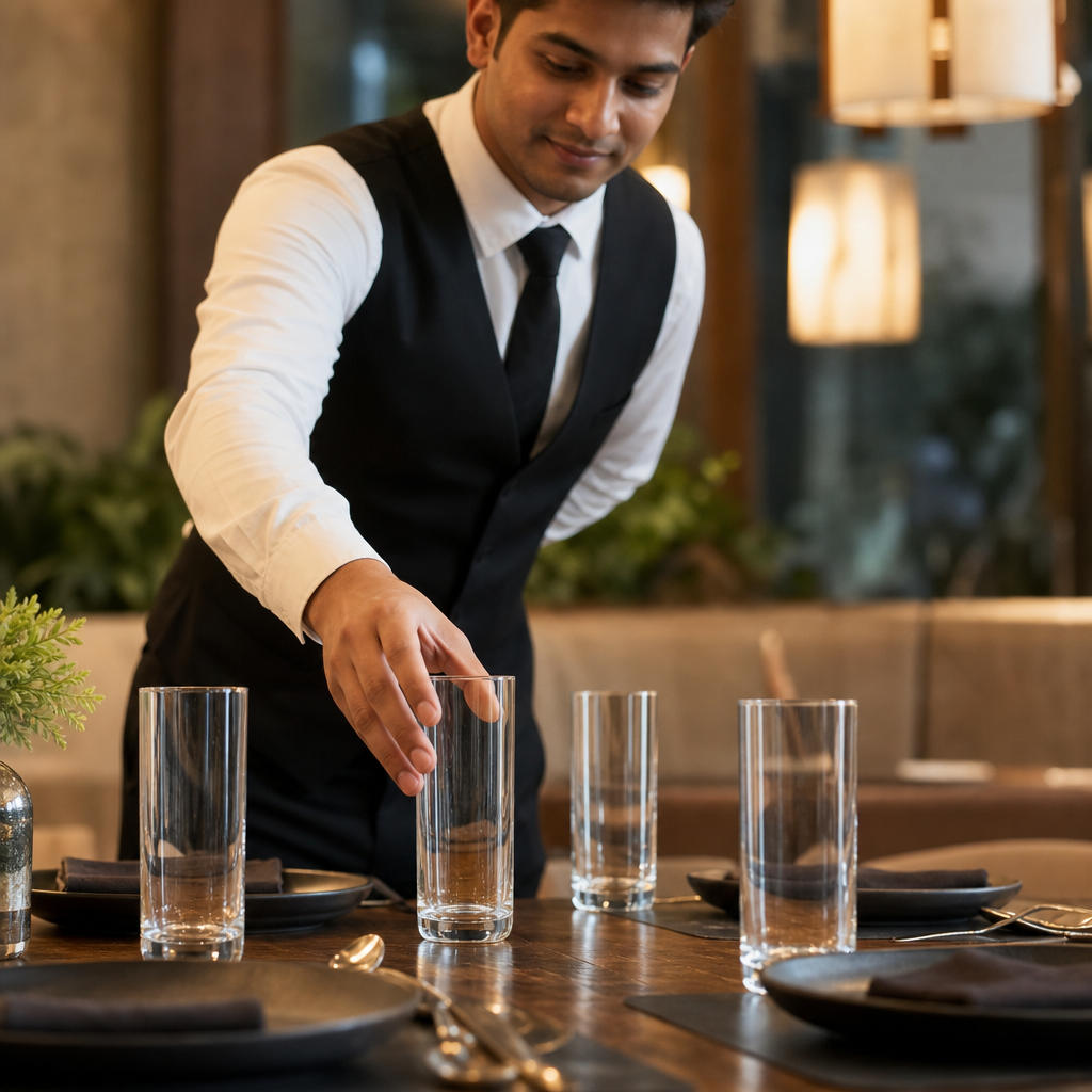 Clear Glass Hi-Ball Glasses 320ml for Modern Entertaining (Pack of 6)